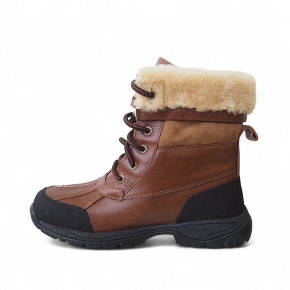 UGG Australia Butte Waterproof Vibram Leather Winter Boots Brown 5209 Women's 5 - Picture 6 of 11